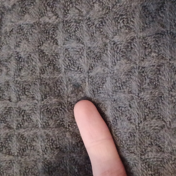 19 Palms Soft Infinity Loop Scarf Dark Gray Boho gray fringe scarf 13" x 40" - Picture 7 of 15